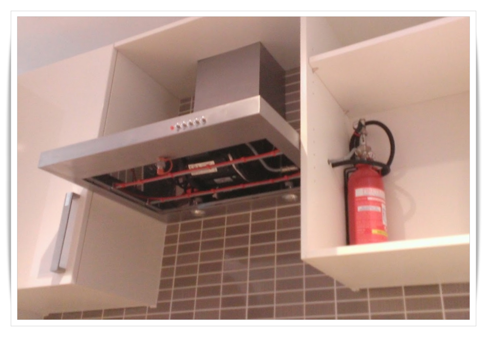 Fire Supressor installed in HMO Kitchen
